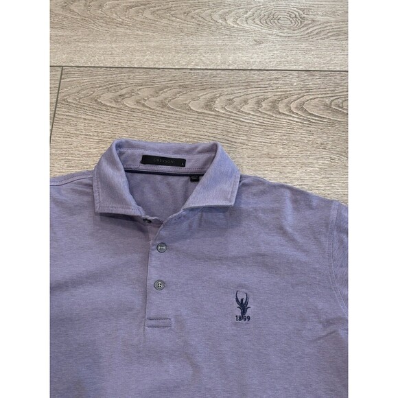 Greyson Polo Shirt Mens Large Purple Golf Short Sleeve Casual Preppy - Picture 2 of 8